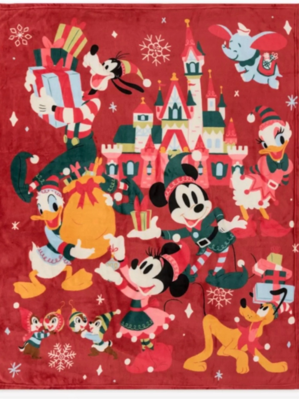 Disney Mickey & Friends Holiday Throw Blanket